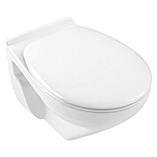 Gustavsberg Wand-WC (Spülrandlos, Ohne Spezialglasur, Spülform: Tief, WC Abgang: Waagerecht, Weiß)