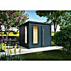 Kiehnholz Gartenhaus Cube 3.0 (Außenmaß inkl. Dachüberstand (B x T): 253 x 263 cm, Holz, Anthrazit, Mit EPDM Dachsystem) | BAUHAUS