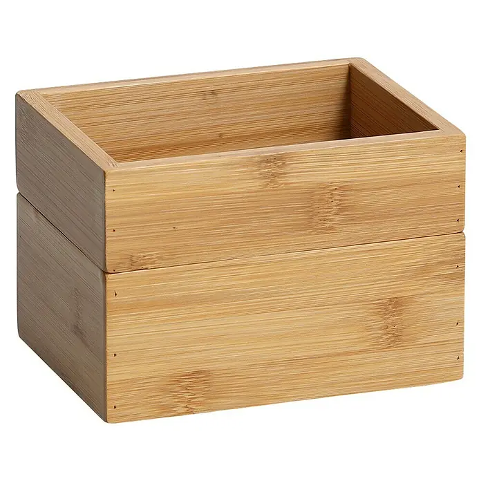 Zeller Present Holzkisten-Set - 14,5 x 11 cm, Bambus - Holzbox für verschiedene Zwecke. Ideal für die Aufbewahrung im Büro oder Zuhause. Robustes Design und natürliche Optik.