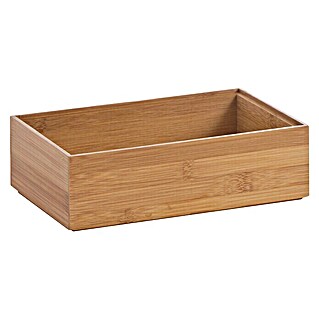 Zeller Aufbewahrungsbox (L x B x H: 23 x 15 x 7 cm, Bambus, Braun)