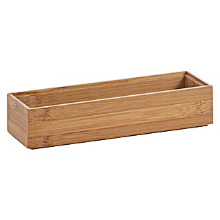 Zeller Aufbewahrungsbox (L x B x H: 23 x 7,5 x 5 cm, Bambus, Braun)