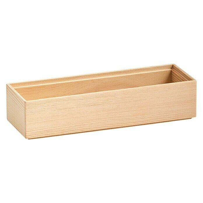 Zeller AufbewahrungsboxL x B x H: 23 x 7,5 x 5 cm, Holz, Braun Diagonal View