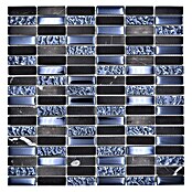 Mosaikfliese Stäbchen Crystal Mix XBH SM118 (30,4 x 29,8 cm, Schwarz/Blau, Glänzend) | BAUHAUS