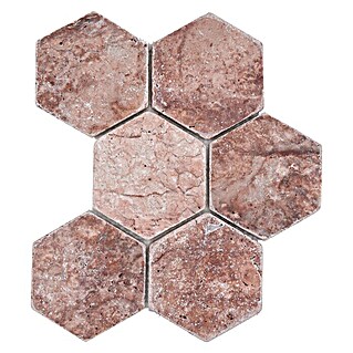 Mosaikfliese Hexagon XNT HX145 (19,9 x 26,2 cm, Walnuss, Matt)