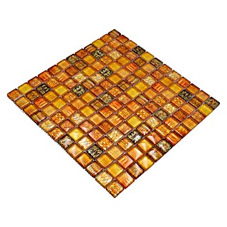 Mozaik pločica Quadrat Crystal Wildlife XCM WL44c (29,8 x 29,8 cm, Narančasta, Sjaj)
