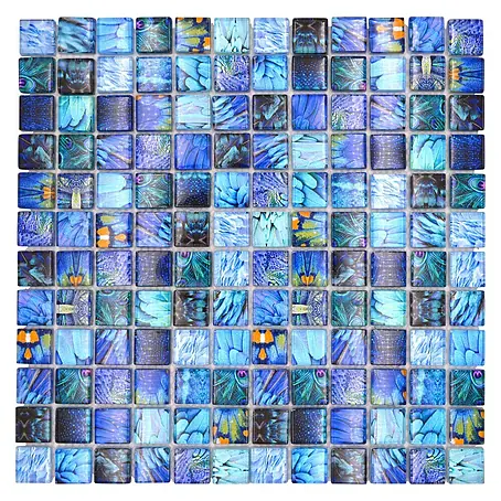 Mosaikfliese Quadrat Crystal Wildlife XCM WL74