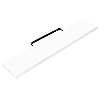 Regalux Wandboard XL4 (L x B x H: 23,5 x 118 x 3,8 cm, Weiß Hochglanz, Belastbarkeit: 12 kg)