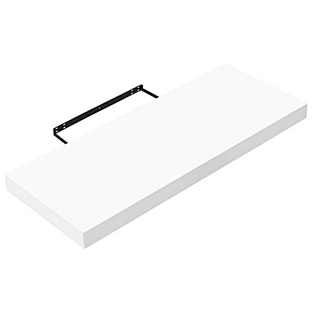 Regalux Wandboard XL4 (L x B x H: 23,5 x 60 x 3,8 cm, Weiß Hochglanz, Belastbarkeit: 12 kg)