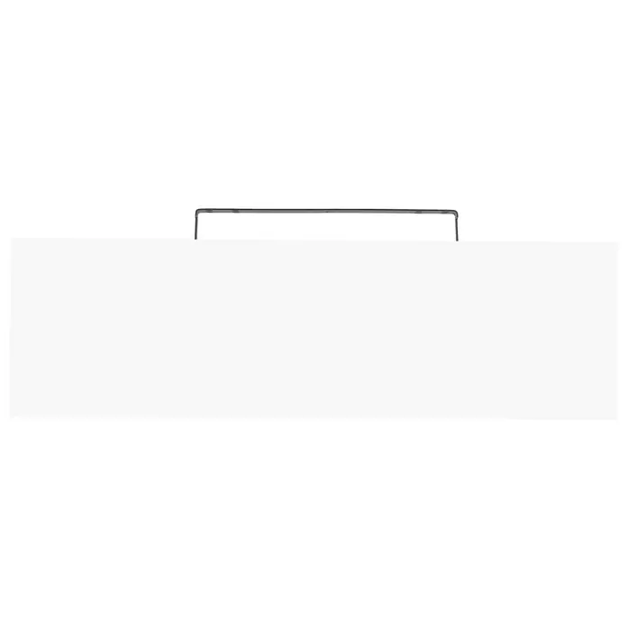 Regalux Estante flotante - L x An x Al: 23,5 x 80 x 3,8 cm, Blanco de alto brillo, Carga soportada: 12 kg - Una elegante bañera rectangular con un marco gris minimalista. Perfecto para un diseño de baño moderno.
