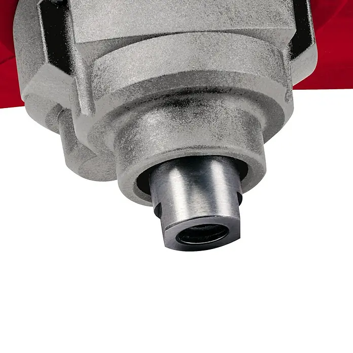 Einhell Classic Farb- & Mörtelrührer TC-MX 1200 E - M 14, 1.200 W - Detailaufnahme einer Werkzeugaufnahme, die die präzise Mechanik und robuste Bauweise des Geräts hervorhebt.