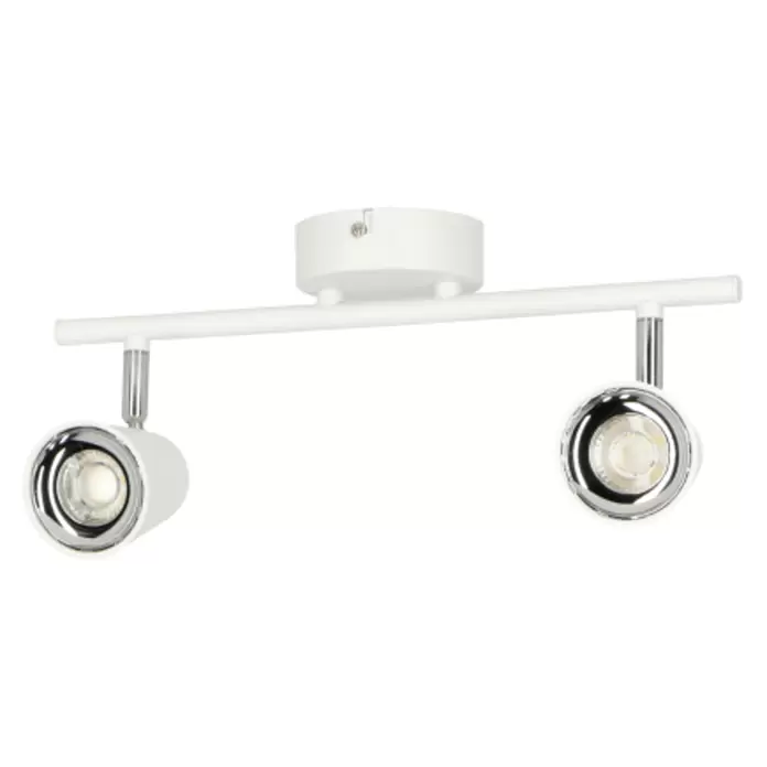 Reality Leuchten LED-Deckenstrahler Toulouse - 3 W, L x B x H: 9 x 34 x 17 cm, Weiß, Warmweiß, Anzahl Leuchtmittel: 2 Stk.
