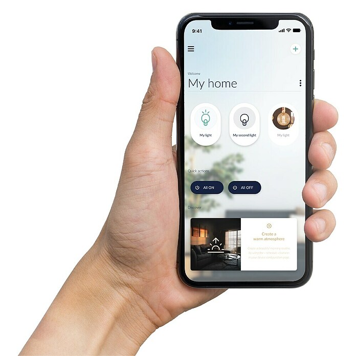 Eglo LED-Lampe Smart Home (E27, Dimmbar, Warmweiß, 500 lm, 5,5 W) | BAUHAUS