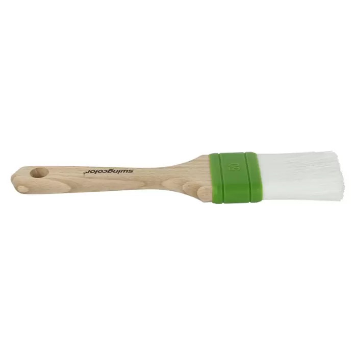 swingcolor Premium Abbeiz-Flachpinsel - Breite Borsten: 50 mm, Nylonfasern, Naturholz