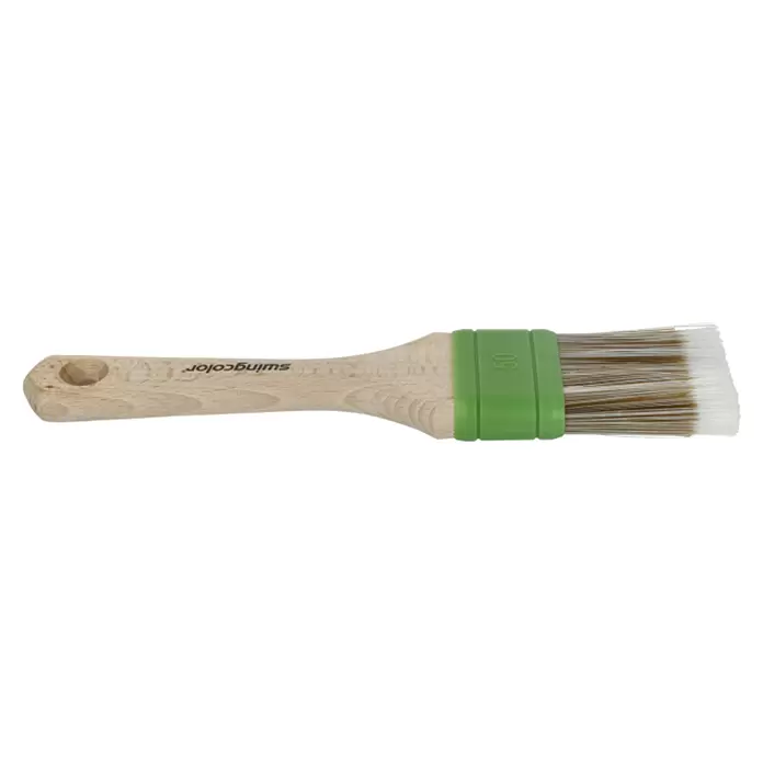 swingcolor Premium Wachspinsel - Breite Borsten: 50 mm, Spezielle Borstenmischung, Naturholz