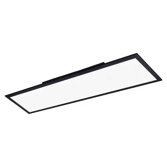 Tween Light LED-Panel Schwarz - 33 W, L x B x H: 120 x 30 x 5 cm, Schwarz, Neutralweiß - Rechteckige LED-Flächenleuchte mit schwarzem Rahmen, ideal für Büros und gewerbliche Räume. Helle, energieeffiziente Beleuchtung mit modernem Design.