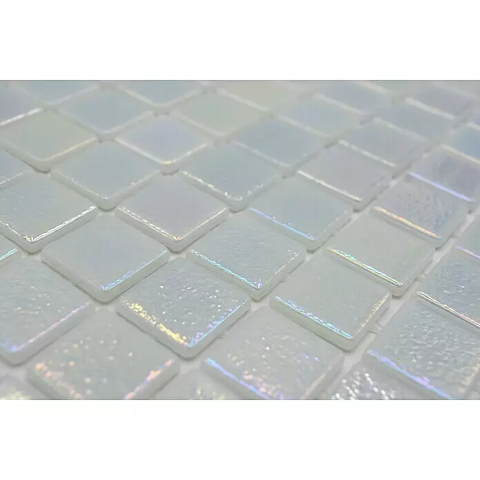Mosaikfliese Quadrat Eco Shell Mystic VP55254PUR - 31,6 x 31,6 cm, Perlmut, Glänzend - Detailaufnahme