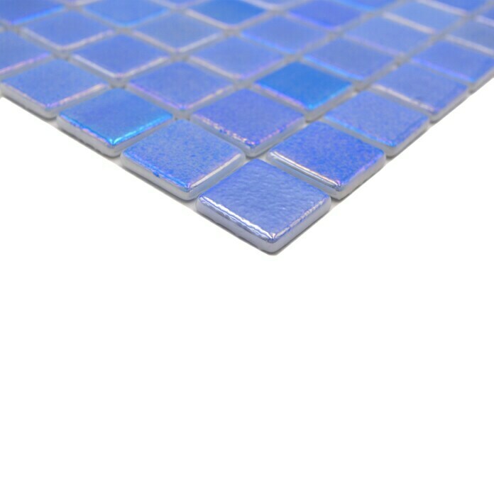 Mosaikfliese Quadrat Eco Shell Azure VP55252PUR31,6 x 31,6 cm, Blau, Glänzend Detail Shot