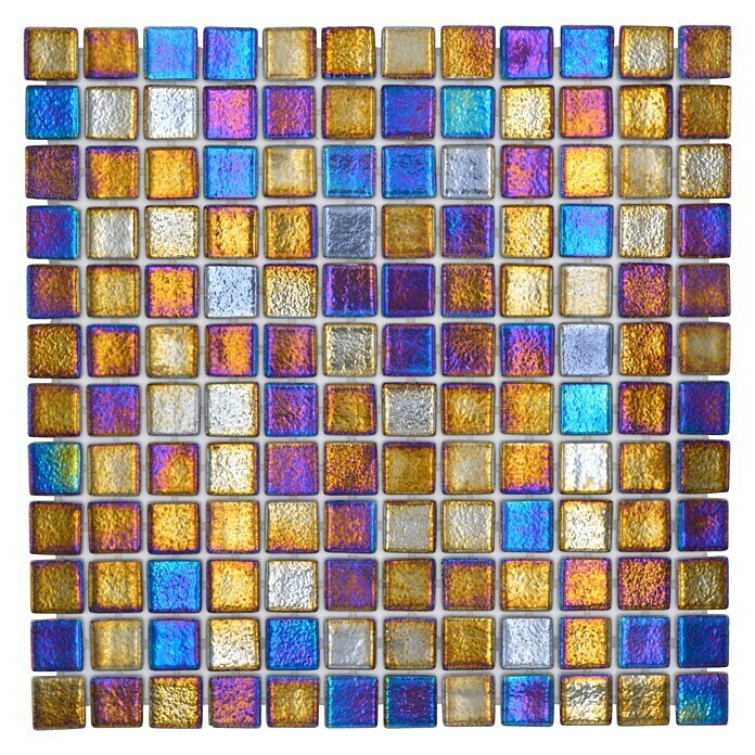 Mosaikfliese Quadrat Eco Shell Deep VP55256PUR31,6 x 31,6 cm, Mehrfarbig, Glänzend Top View