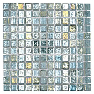 Mozaïektegel vierkant Eco Shell Crystal VP55253PUR (31,6 x 31,6 cm, Antraciet, Glanzend)