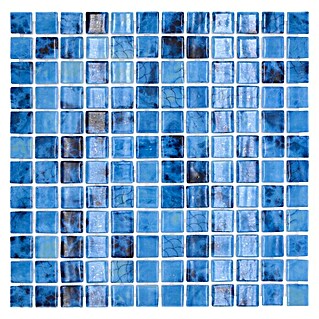 Mosaikfliese Quadrat Eco Olympic VP56255PUR (31,6 x 31,6 cm, Mix Blau, Glänzend)