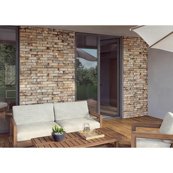Zidna pločica Cerrad Stone Piatto Terra  (7,4 x 30 cm, Mat) | BAUHAUS