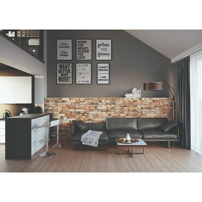 Zidna pločica Cerrad Stone Piatto Terra  (7,4 x 30 cm, Mat) | BAUHAUS
