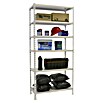 Simonrack Simonclick Metallregal Simonclick Plus (H x B x T: 250 x 100 x 40 cm, Traglast pro Boden: 180 kg, Anzahl Böden: 6 Stk., Stecken, Weiß/Weiß) | BAUHAUS