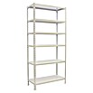 Simonrack Simonclick Metallregal Simonclick Plus (H x B x T: 250 x 100 x 40 cm, Traglast pro Boden: 180 kg, Anzahl Böden: 6 Stk., Stecken, Weiß/Weiß) | BAUHAUS