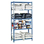 Simonrack Simonclick Metallregal (L x B x H: 30 x 90 x 180 cm, Traglast: 150 kg/Boden, Anzahl Böden: 5 Stk., Blau)