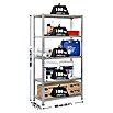 Simonrack Simonclick Metallregal Simonclick Plus (H x B x T: 180 x 90 x 50 cm, Traglast pro Boden: 180 kg, Anzahl Böden: 5 Stk., Stecken, Grau/Grau) | BAUHAUS