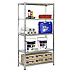 Simonrack Simonclick Metallregal Simonclick Plus (H x B x T: 180 x 90 x 50 cm, Traglast pro Boden: 180 kg, Anzahl Böden: 5 Stk., Stecken, Grau/Grau) | BAUHAUS