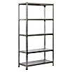Simonrack Simonclick Metallregal Simonclick Plus (H x B x T: 180 x 90 x 50 cm, Traglast pro Boden: 180 kg, Anzahl Böden: 5 Stk., Stecken, Grau/Grau) | BAUHAUS