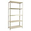 Simonrack Comfort Metallregal (L x B x H: 40 x 90 x 180 cm, Traglast: 100 kg/Boden, Anzahl Böden: 5 Stk., Weiß)