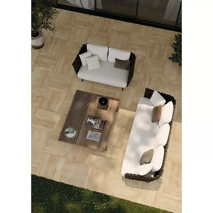Terrassenfliese Click and Go Ardesia Lignea Rovere60 x 60 cm, Eiche, Matt