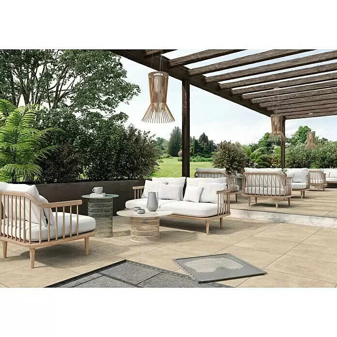 Terrassenfliese Click and Go Ardesia Lignea Rovere - 60 x 60 cm, Eiche, Matt - Stimmungsaufnahme
