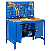 Simonrack Simonwork Werkbank (L x H: 61 x 144,5 cm, Breite: 121 cm, Traglast: 600 kg, Blau)