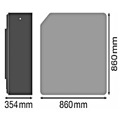 Hönle Luftreiniger SteriWhite Air Q600 (31,5 x 86 x 86 cm, Wand-/Deckenmontage, Max. Luftleistung: 600 m³/h) | BAUHAUS