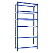 Simonrack Simonclick Metallregal Simonclick Plus (H x B x T: 250 x 100 x 50 cm, Traglast pro Boden: 180 kg, Anzahl Böden: 6 Stk., Stecken, Blau/Weiß) | BAUHAUS