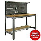 Simonrack Simonwork Banco de trabajo BT3 (L x Al: 61 x 144,5 cm, Ancho: 91 cm, Capacidad de carga: 600 kg, Gris)