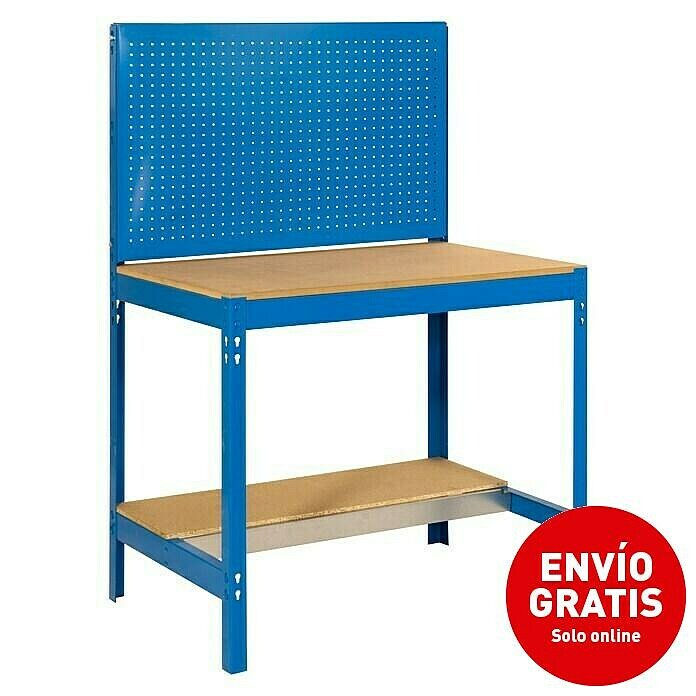 Simonrack Simonwork Banco de trabajo BT2 (L x An x Al: 61 x 91 x 144,5 cm, Azul)