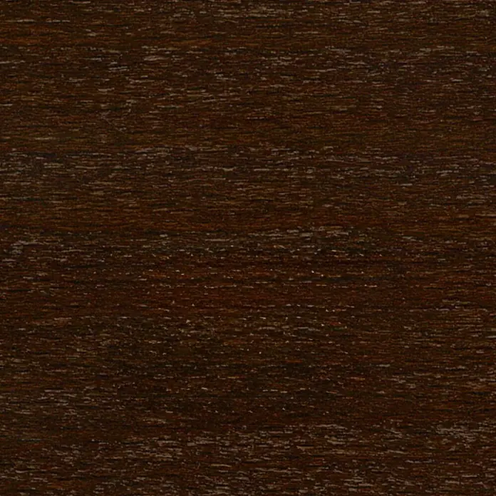 Bondex Retuschierstift - Nussbaum dunkel, 10 ml - Detailaufnahme einer dunklen Holzoberfläche mit deutlicher Maserung, ideal als Textur oder Hintergrund.
