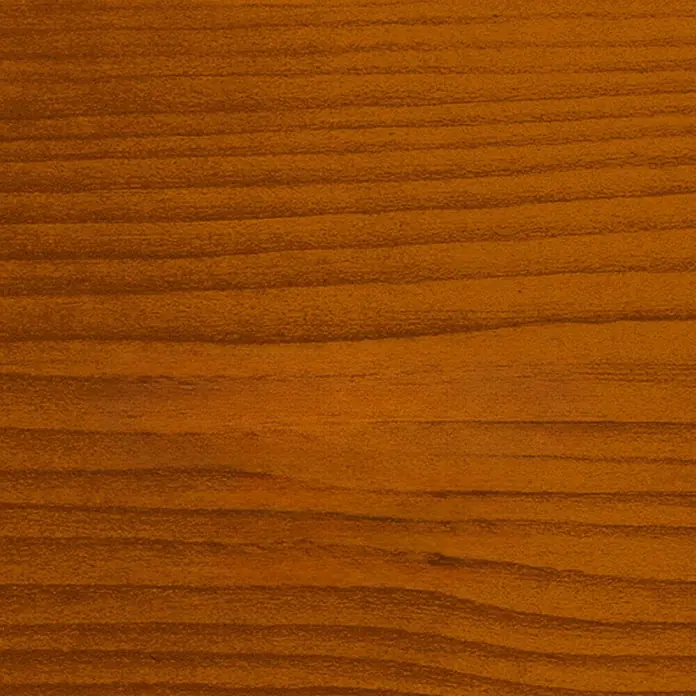 Bondex Lacklasur - Kastanienbraun, 375 ml, Seidenglänzend - Nahaufnahme eines Paneels aus warm getöntem Holz mit einer markanten Maserung. Ideal für rustikale Möbel und Dekor.