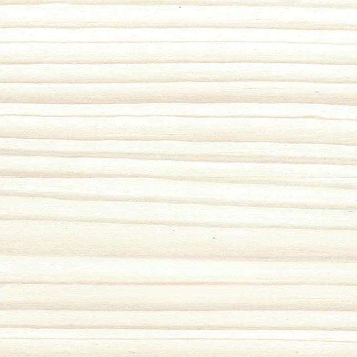 Bondex Holzbeize - Weiß, 250 ml - Helles Fichtenholz mit horizontaler Maserung. Natürliche Holzstruktur, ideal für Möbel und Innenausbau.