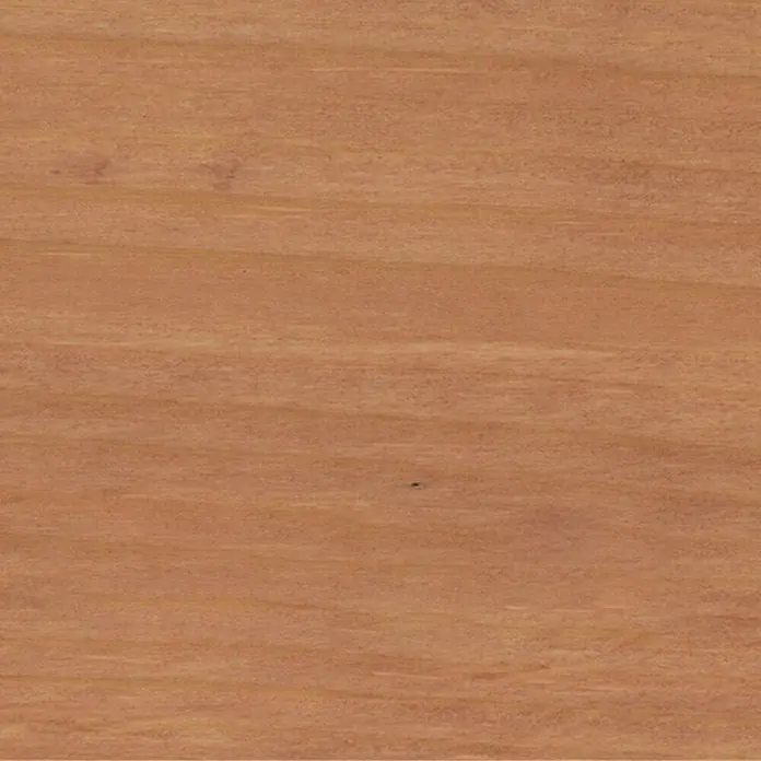 Bondex Holzbeize - Kirschbaum, 250 ml - Nahaufnahme eines warmen, rötlich-braunen Holzfurniers mit subtiler Maserung und einem natürlichen, sanften Glanz für Möbel oder Interieur.