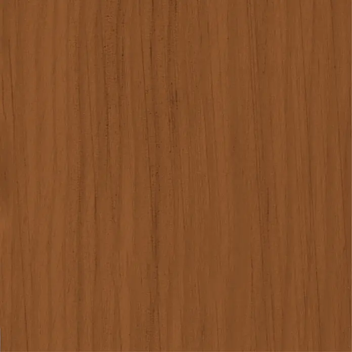 Bondex Holzlasur - Teak, 4 l, Glänzend - Nahaufnahme eines Teakholzfurniers mit feiner Maserung und warmer Farbgebung, ideal für hochwertige Möbel.