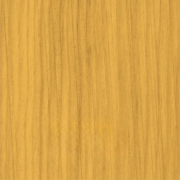 Bondex Holzlasur - Kiefer, 2,5 l, Glänzend - Nahaufnahme einer honigfarbenen Holzoberfläche mit feinen Maserungen, ideal für Möbel oder Dekorationen.