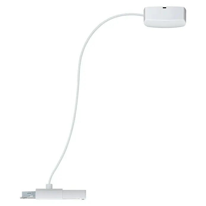 Paulmann URail Stromeinspeisung Cable Feed - Weiß, 2 m - Eine moderne, weiße LED-Lampe mit flexiblem Arm und minimalistischem Design für eine stilvolle Beleuchtung.