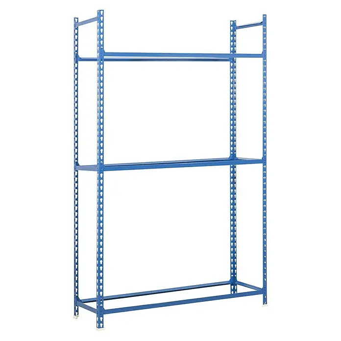 Simonrack Simonauto Reifenregal Autoclick - H x B x T: 200 x 100 x 40 cm, Anzahl Träger: 3 Stk., Stecken, Blau - Regal mit drei Regalböden. Das blaue Regal ist stabil und ideal für Lagerung und Organisation in Werkstatt oder Lager.