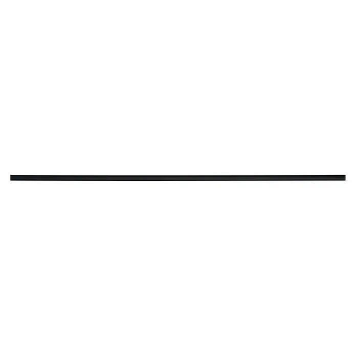 Paulmann URail Abdeckung - Länge: 68 cm, Schwarz matt - Nahaufnahme eines modernen, dunklen Schiebetürschranks, der elegantes Design und Funktionalität in sich vereint.