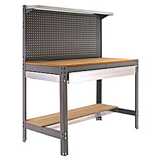 Simonrack Simonwork Werkbank Set BT3 Box 1200 (L x B x H: 61 x 121 x 144,5 cm, Anzahl Schubladen: 1 Stk., Grau/Holz)